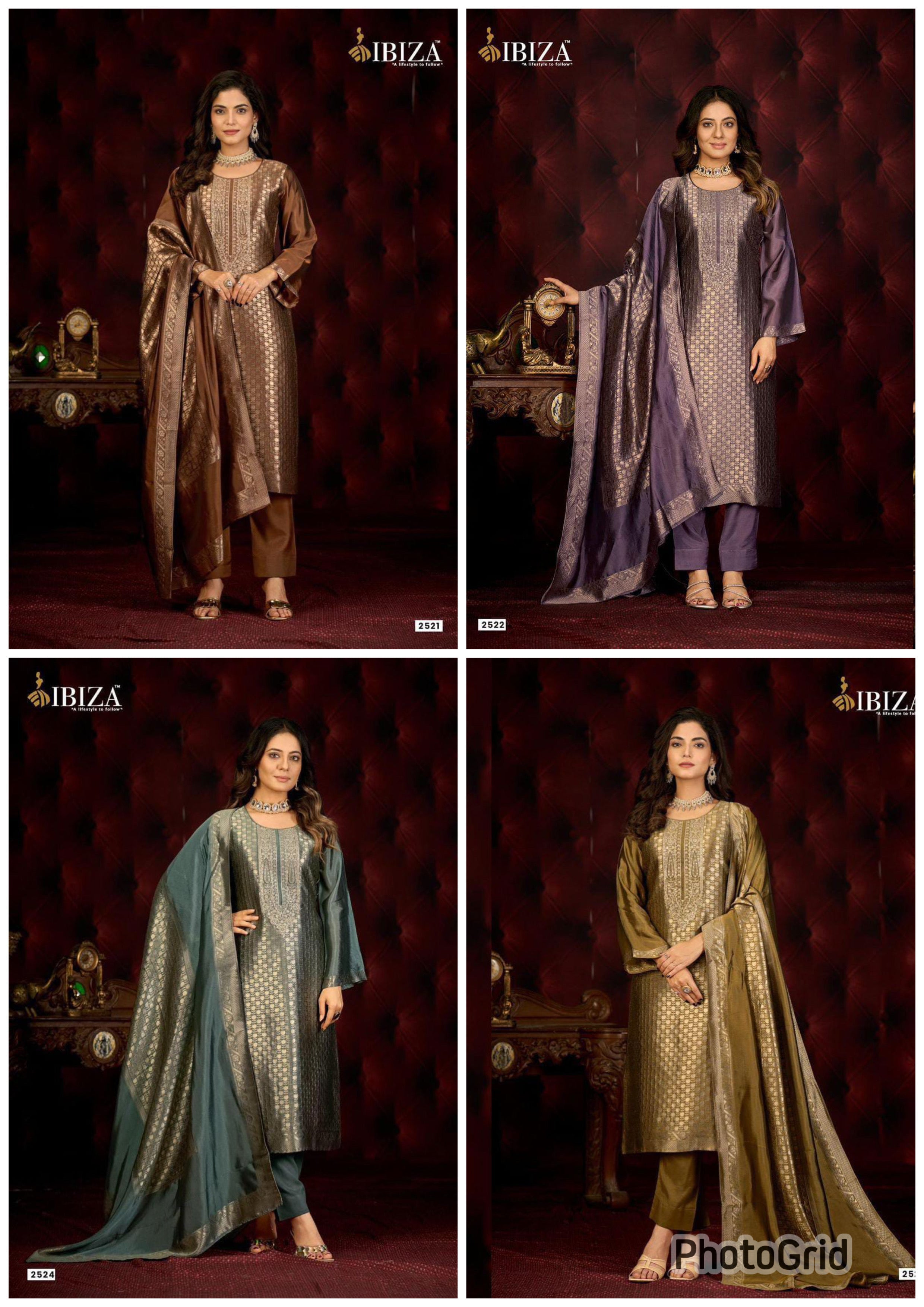 Unstitched silk suits