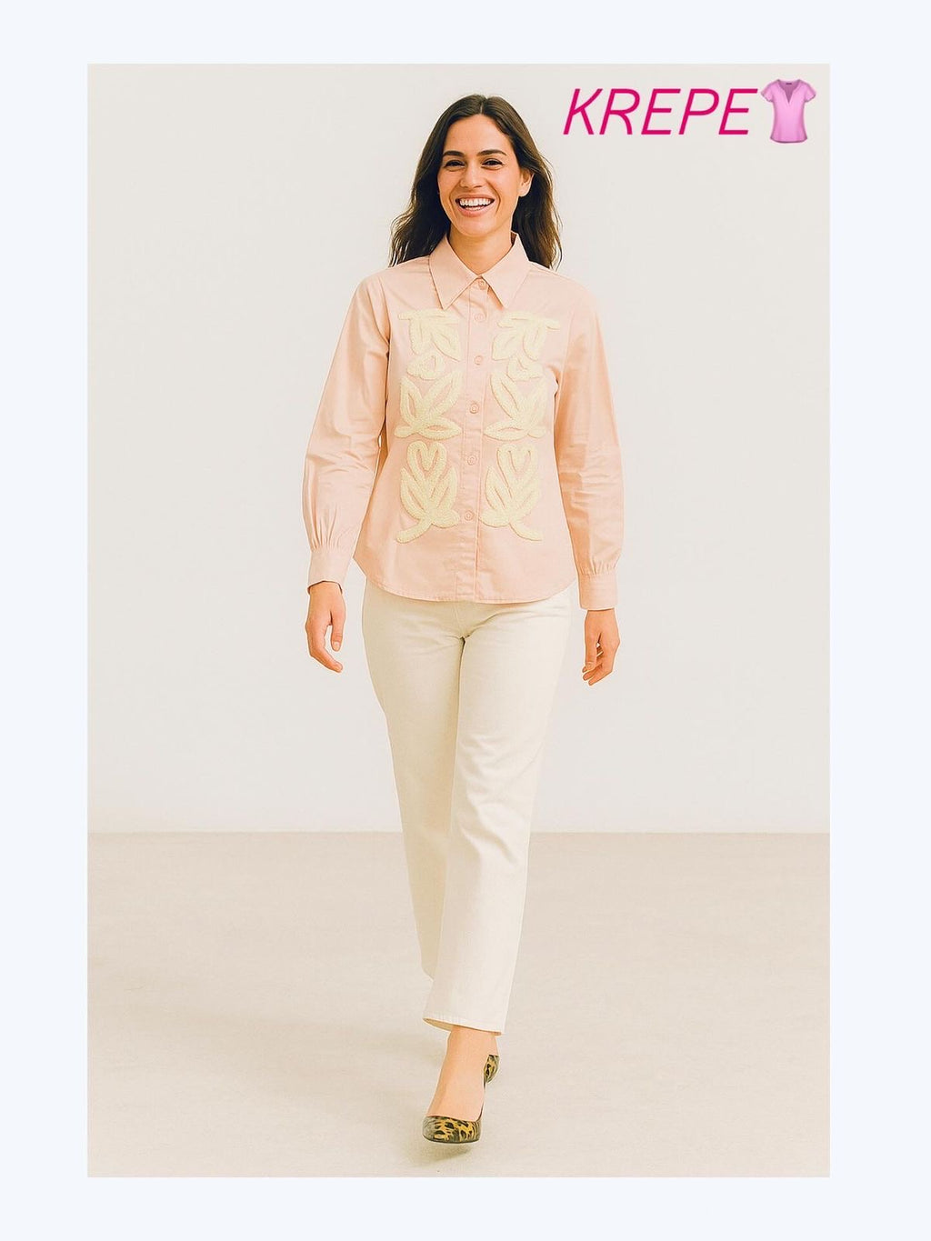 Women’s cotton embroidered shirt