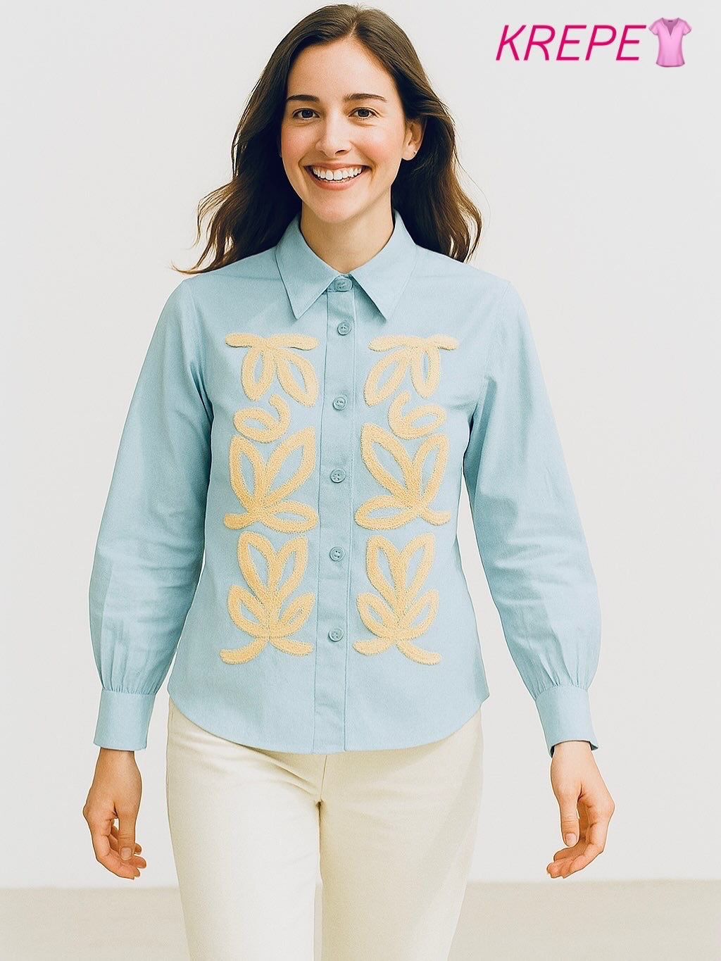 Women’s cotton embroidered shirt
