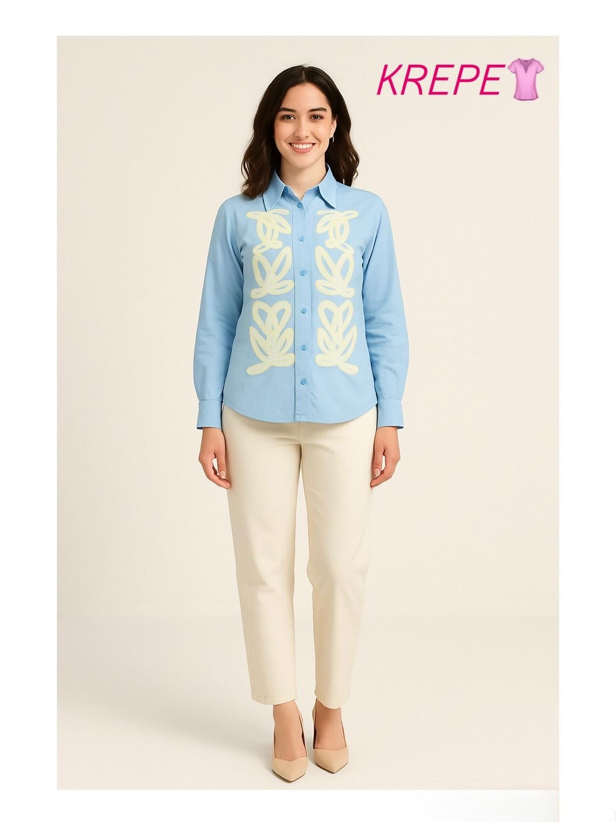 Women’s cotton embroidered shirt