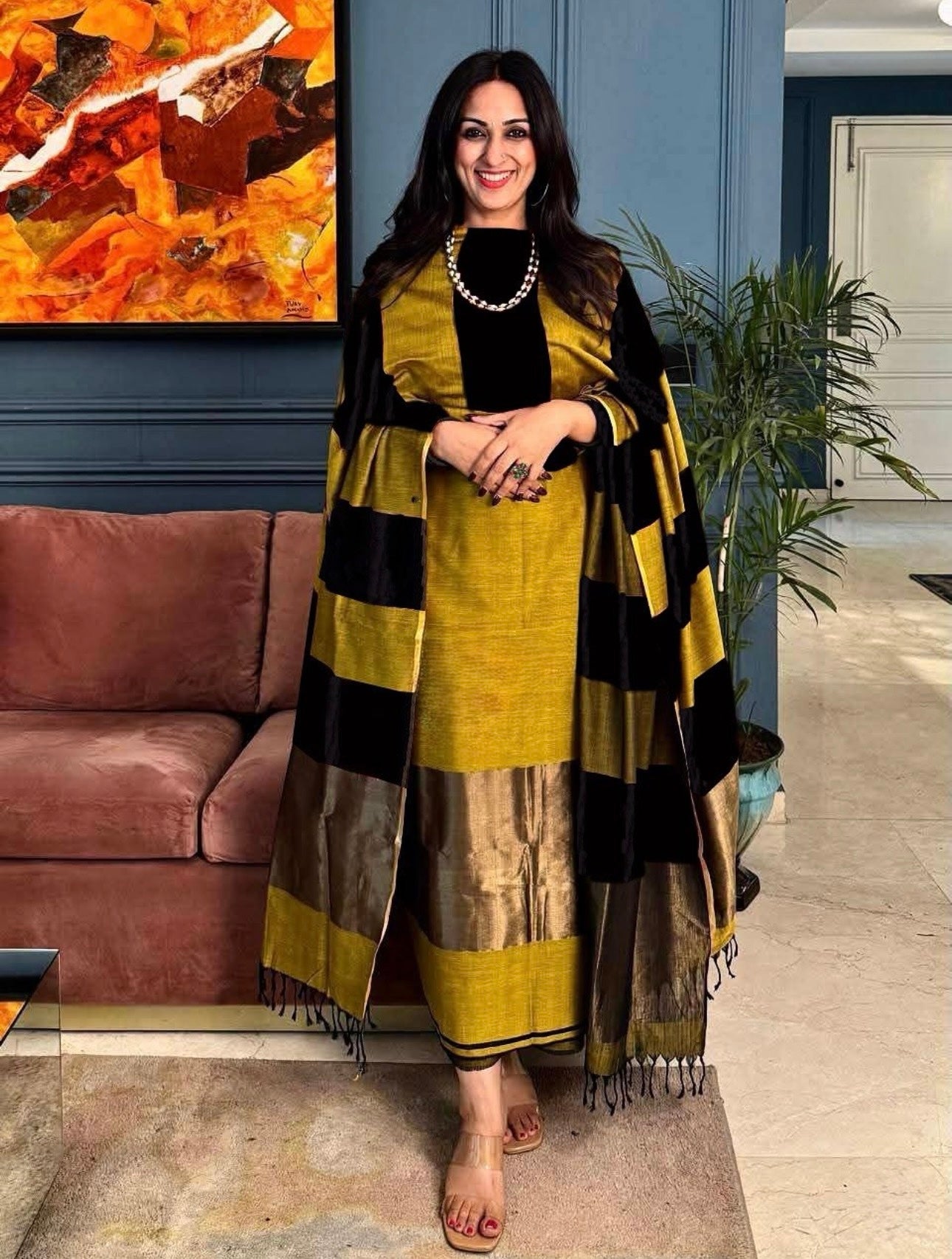 Pure Banarasi Silk Suit With Banarasi Silk Duppata