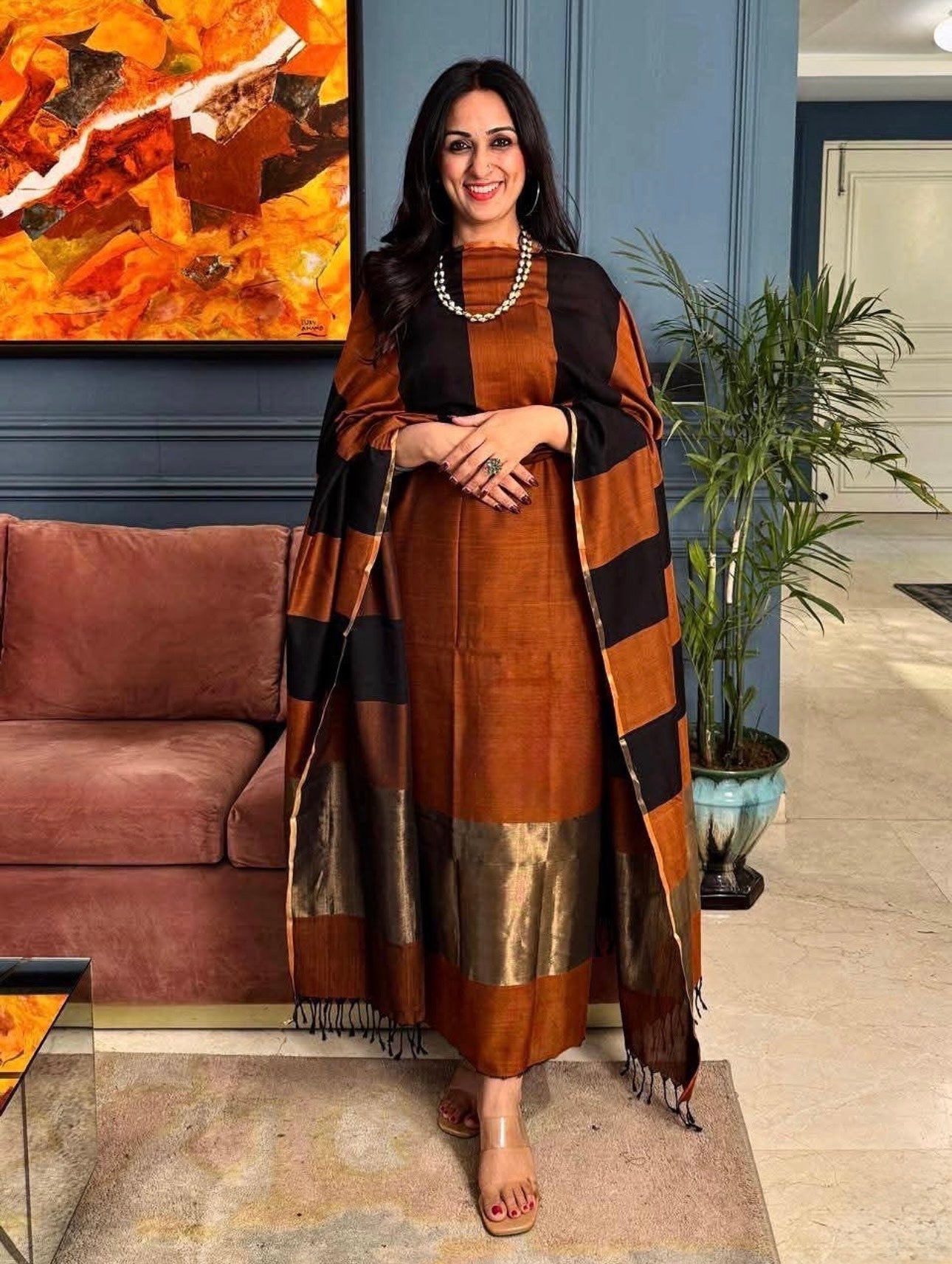 Pure Banarasi Silk Suit With Banarasi Silk Duppata