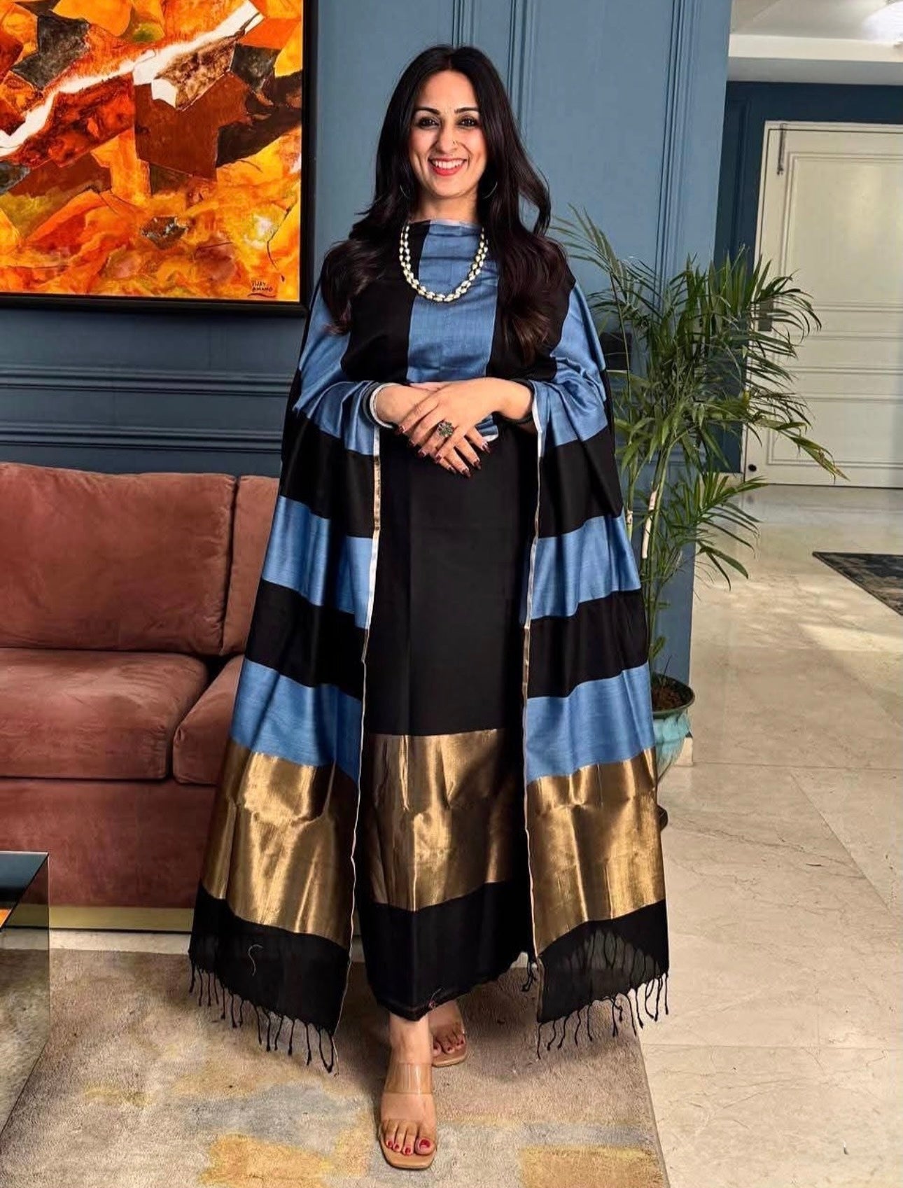 Pure Banarasi Silk Suit With Banarasi Silk Duppata