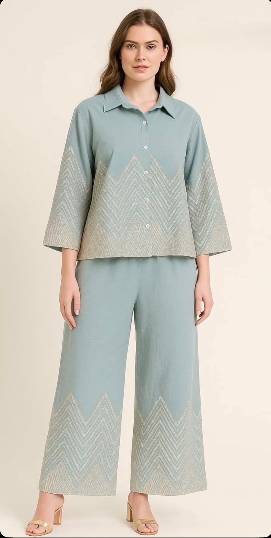 Imported Embroidered CO-ORD SET
